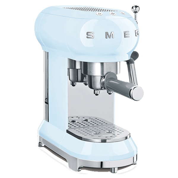 Smeg Espressomaschine mit Siebträger 50's Style Pastel Blue